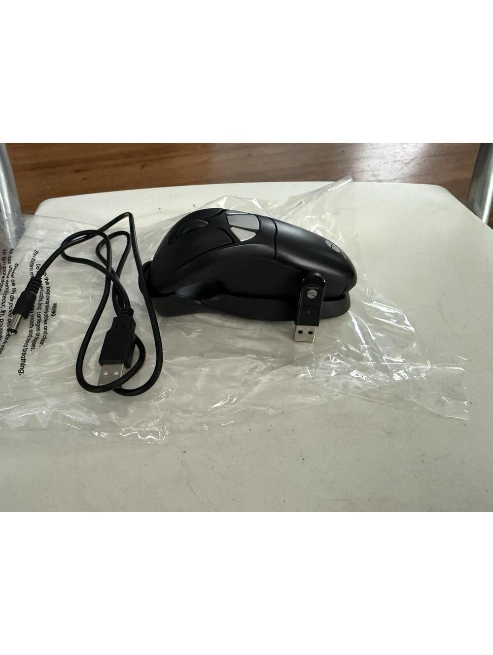 Gyration Air Mouse Go Plus With Cradle, Transceiver, and USB Charging Cable